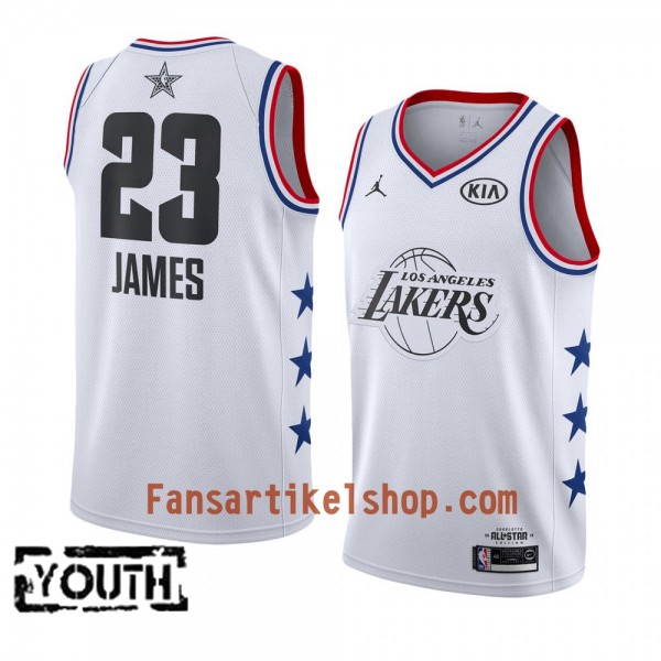 Los Angeles Lakers Trikot LeBron James 23 2019 All-Star Jordan Brand Weiß Swingman - Kinder Los Angeles Lakers Trikot LeBron James 23 2019 All-Star Jordan Brand Weiß Swingman - Kinder